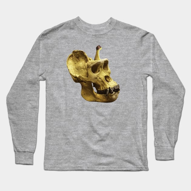 Gorilla banana skull Long Sleeve T-Shirt by Corvons